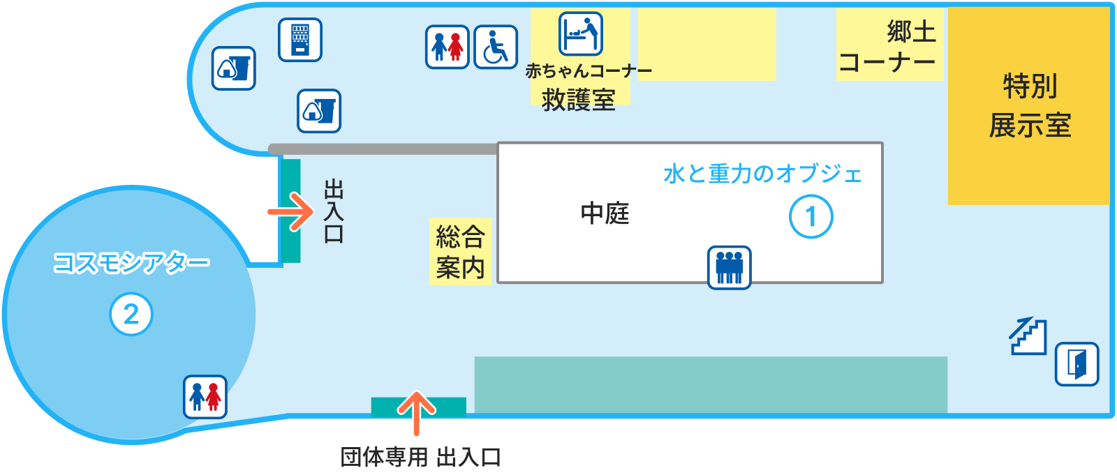 1Fのフロア図